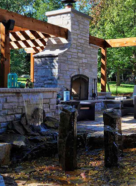 Lester's Outdoor Kitchen Natural Stone